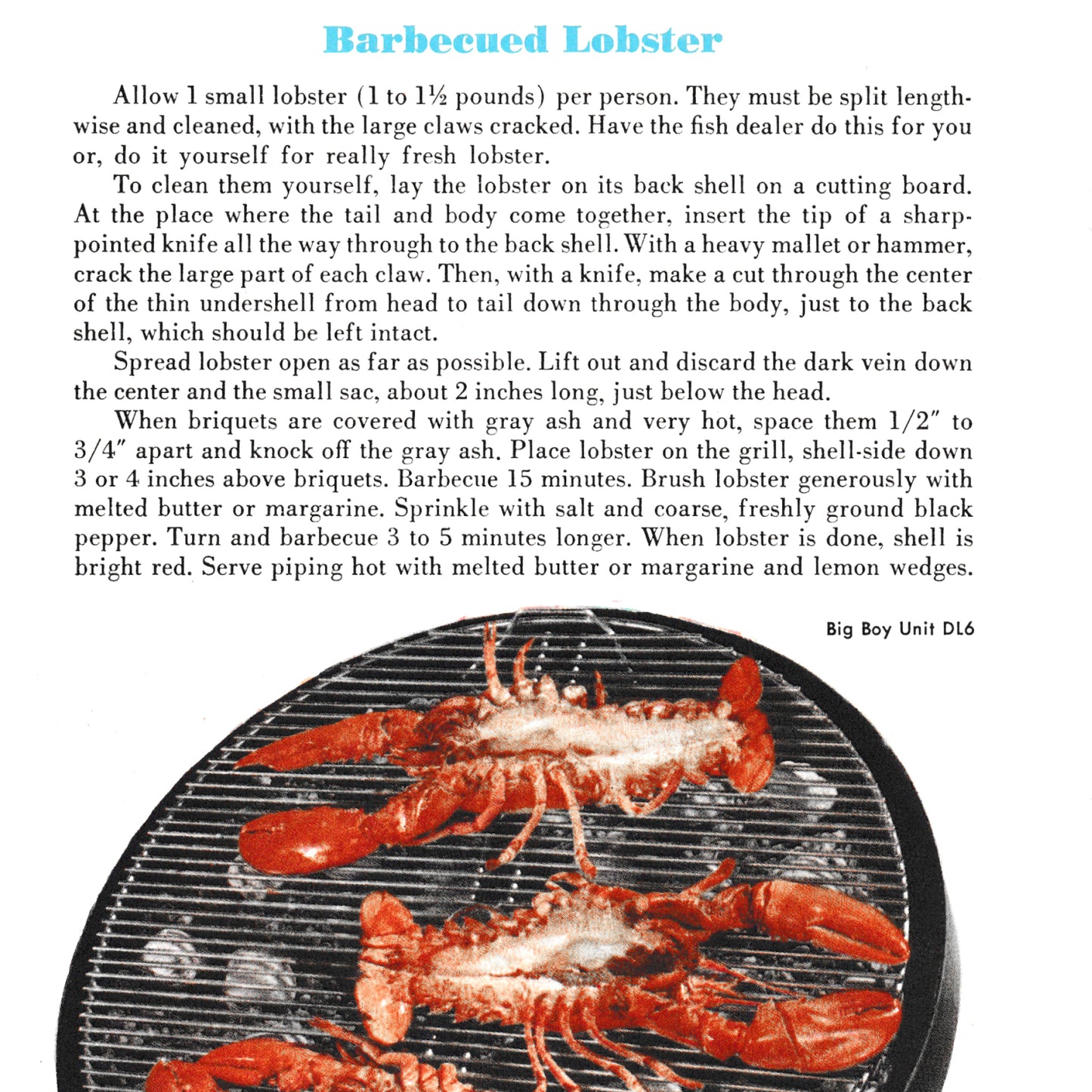 Big Boy Barbecue Book 1956