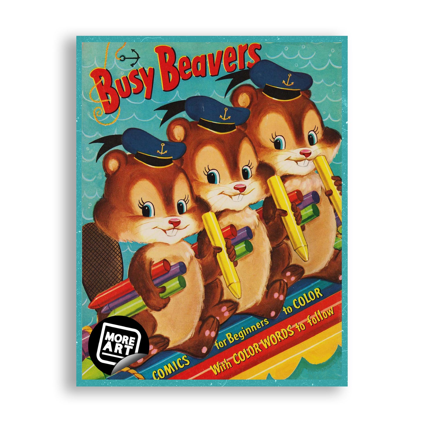 Busy Beavers: Comics for Beginners to Color