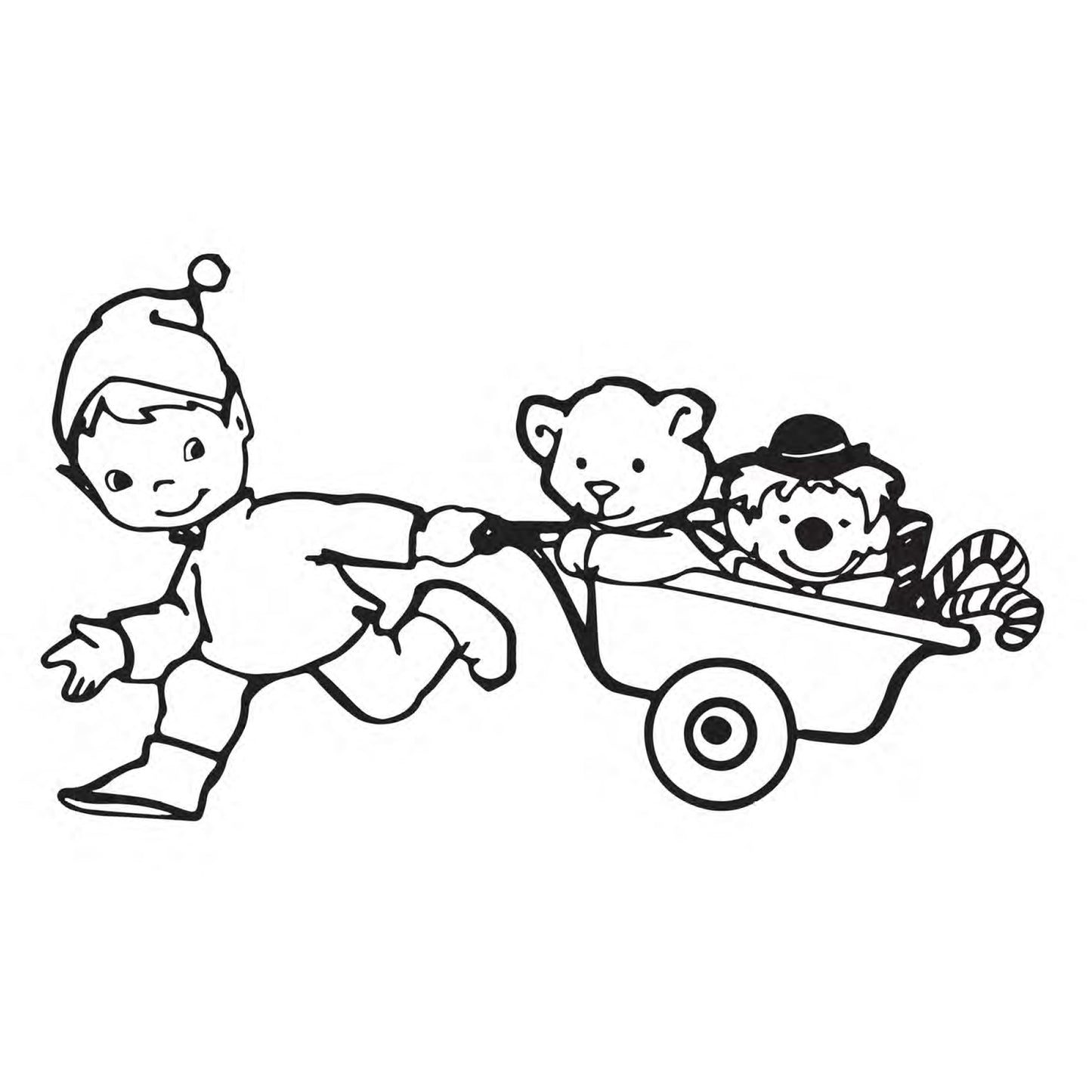 Santa and his Little Helpers Coloring Book