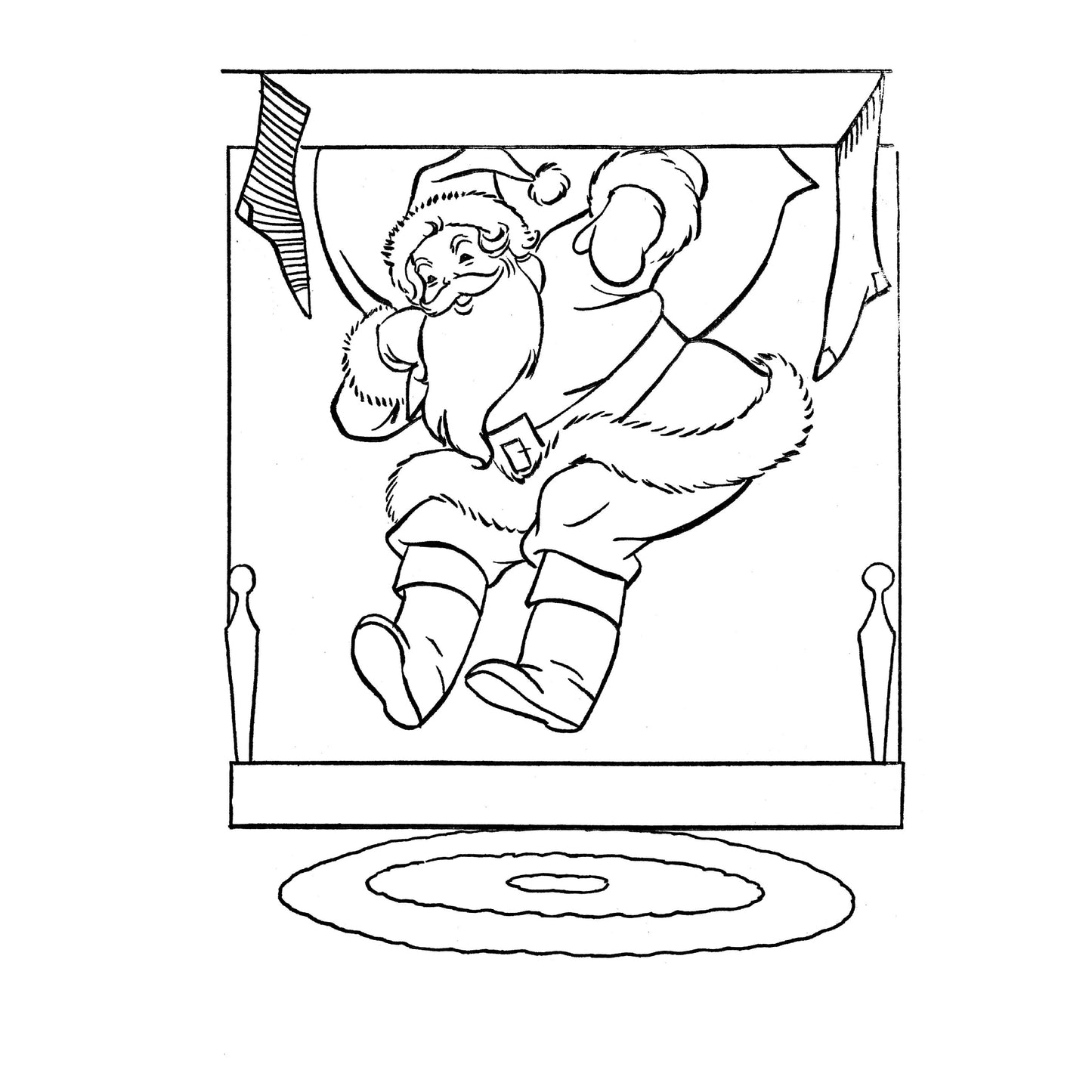 In The Candy-Cane House (Easy Coloring)