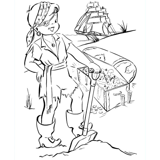 Rosebud's Vintage Coloring Book