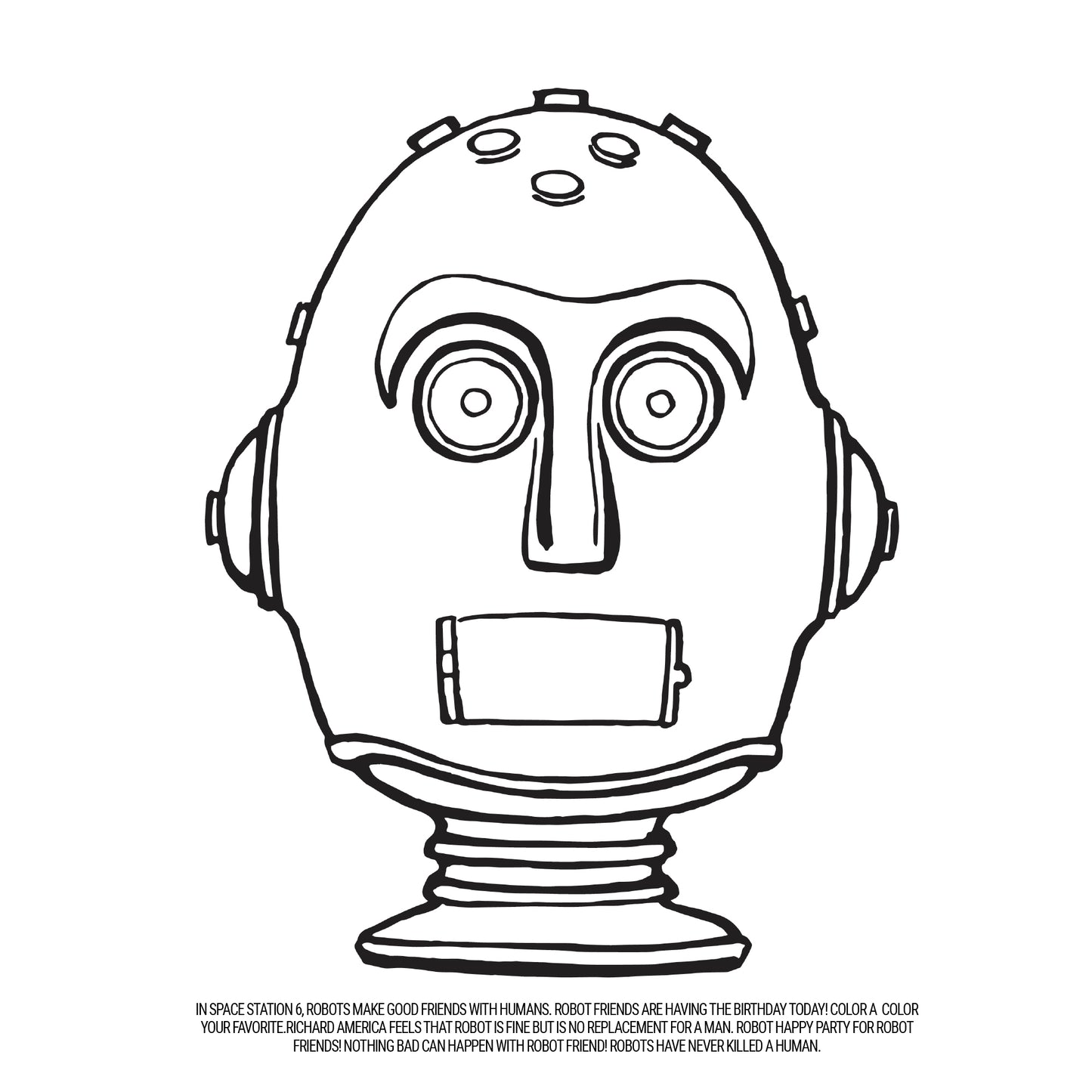 Super Fun Good Time! Space Coloring Book for America 1963