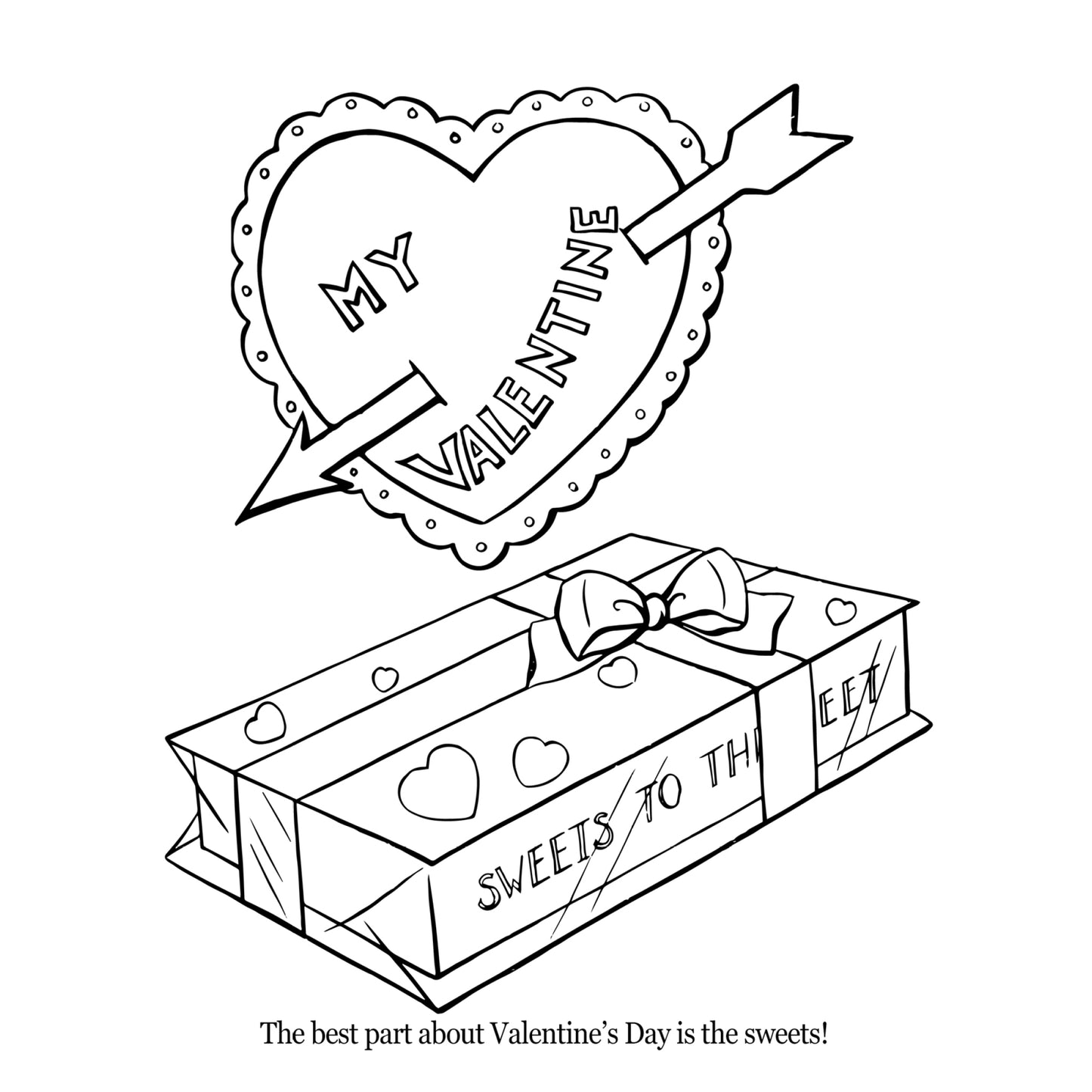 The Vintage Valentines Day Coloring Book