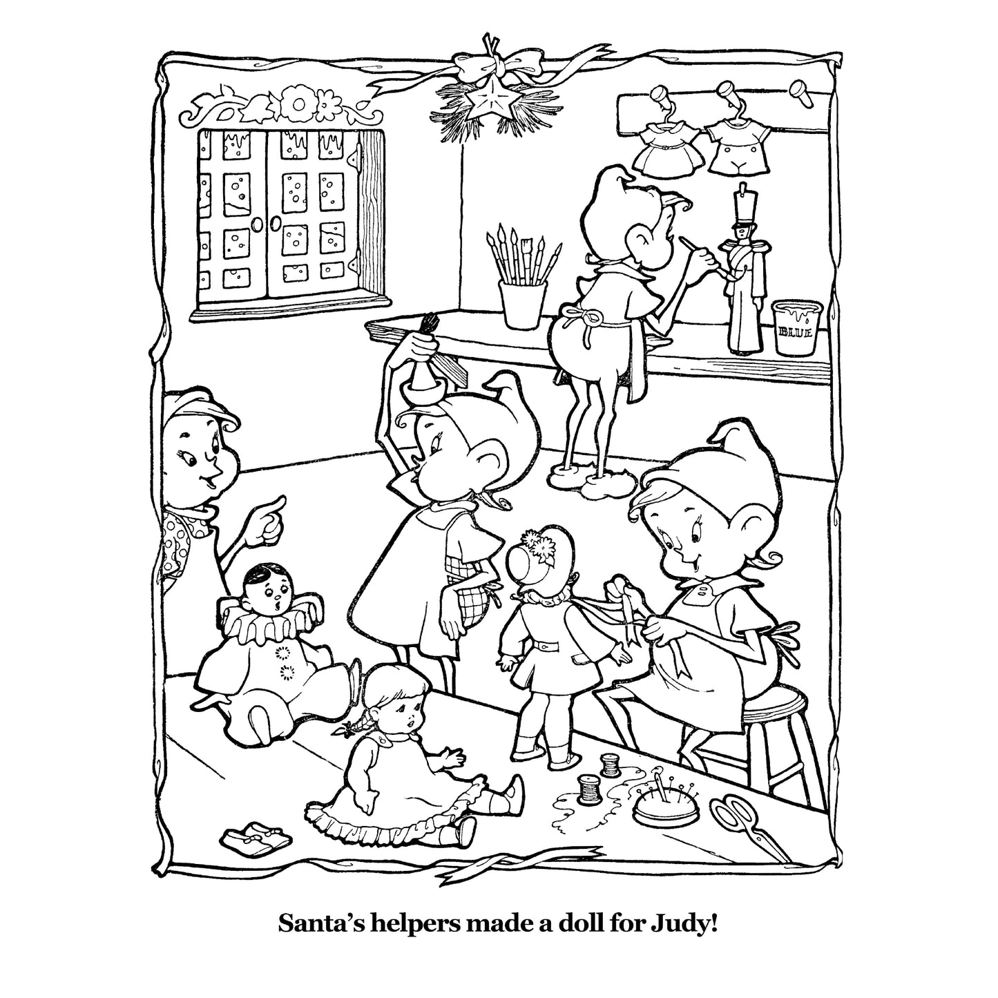 The Merry Christmas Santa Claus Coloring Book