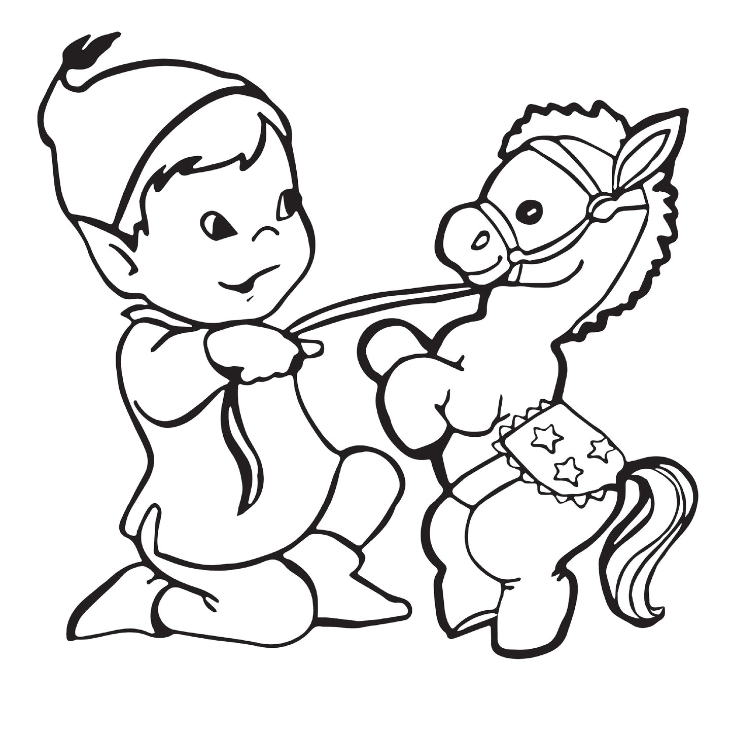 Santa and his Little Helpers Coloring Book