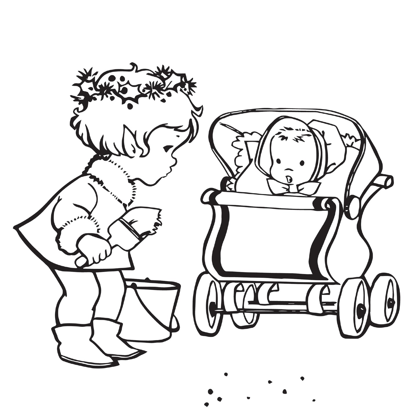 Santa and his Little Helpers Coloring Book