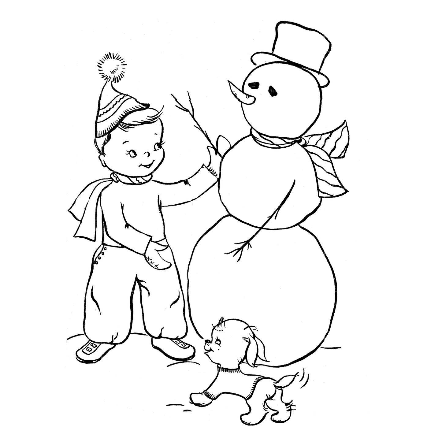 In The Candy-Cane House (Easy Coloring)