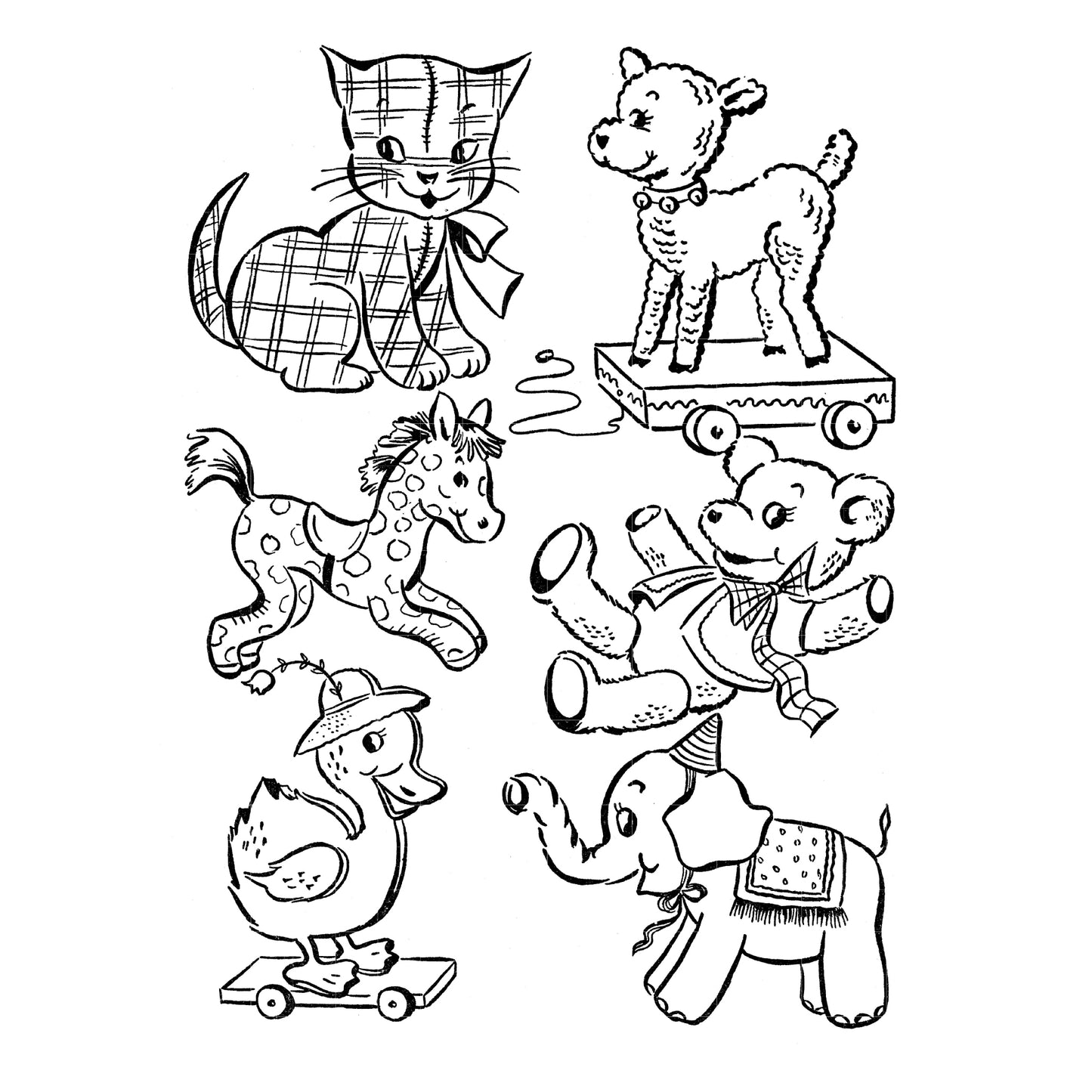 In The Candy-Cane House (Easy Coloring)