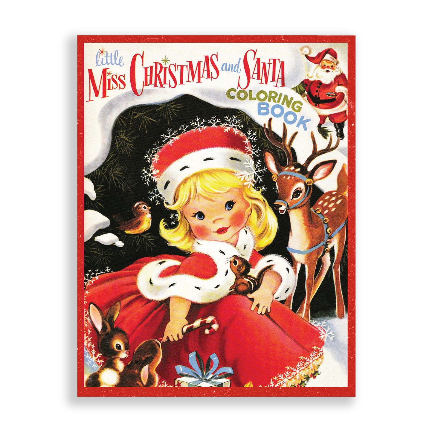 Little Miss Christmas and Santa Coloring Book