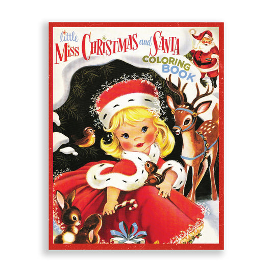 Little Miss Christmas and Santa Coloring Book