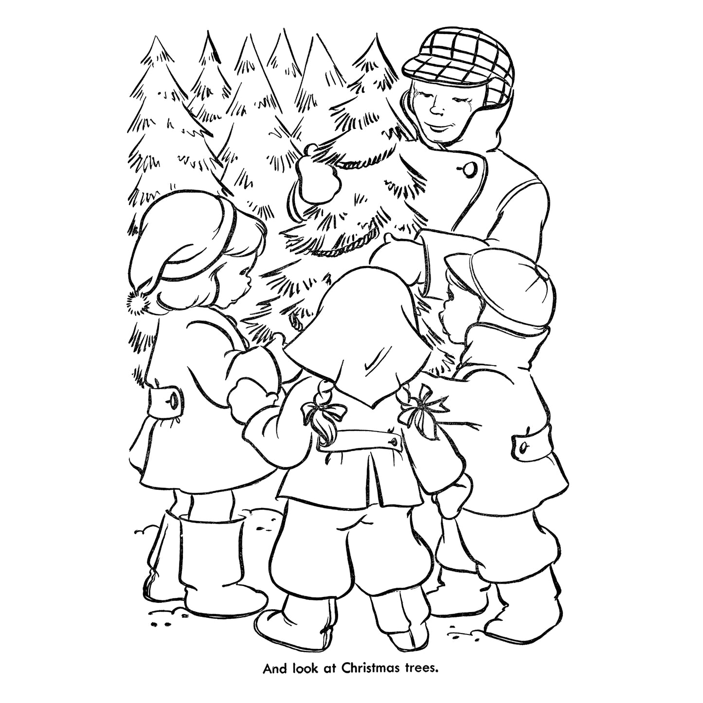 Little Miss Christmas and Santa Coloring Book