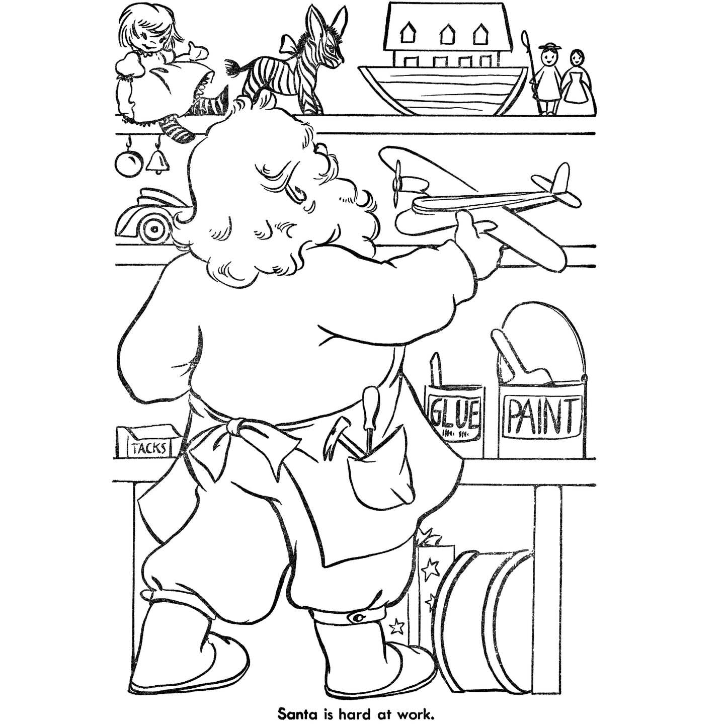 Little Miss Christmas and Santa Coloring Book