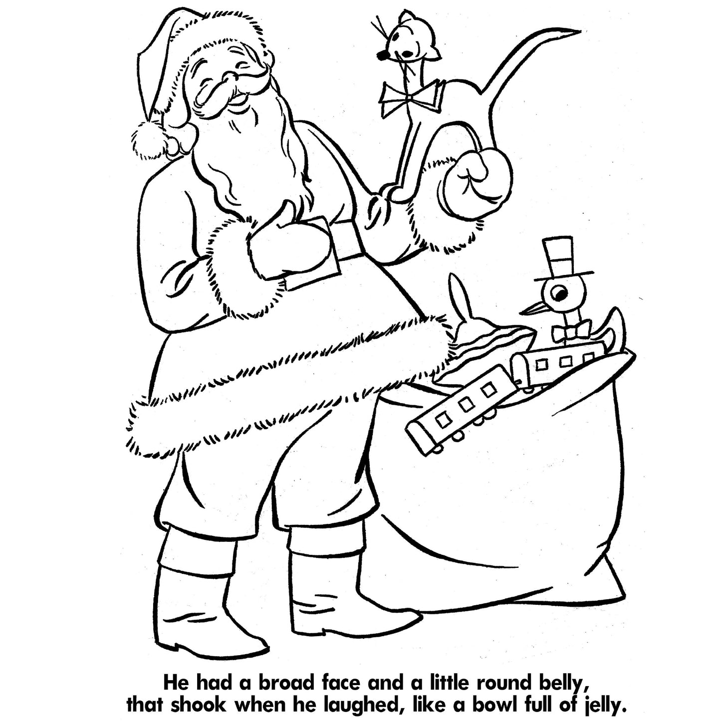 The Night Before Christmas Book to Color