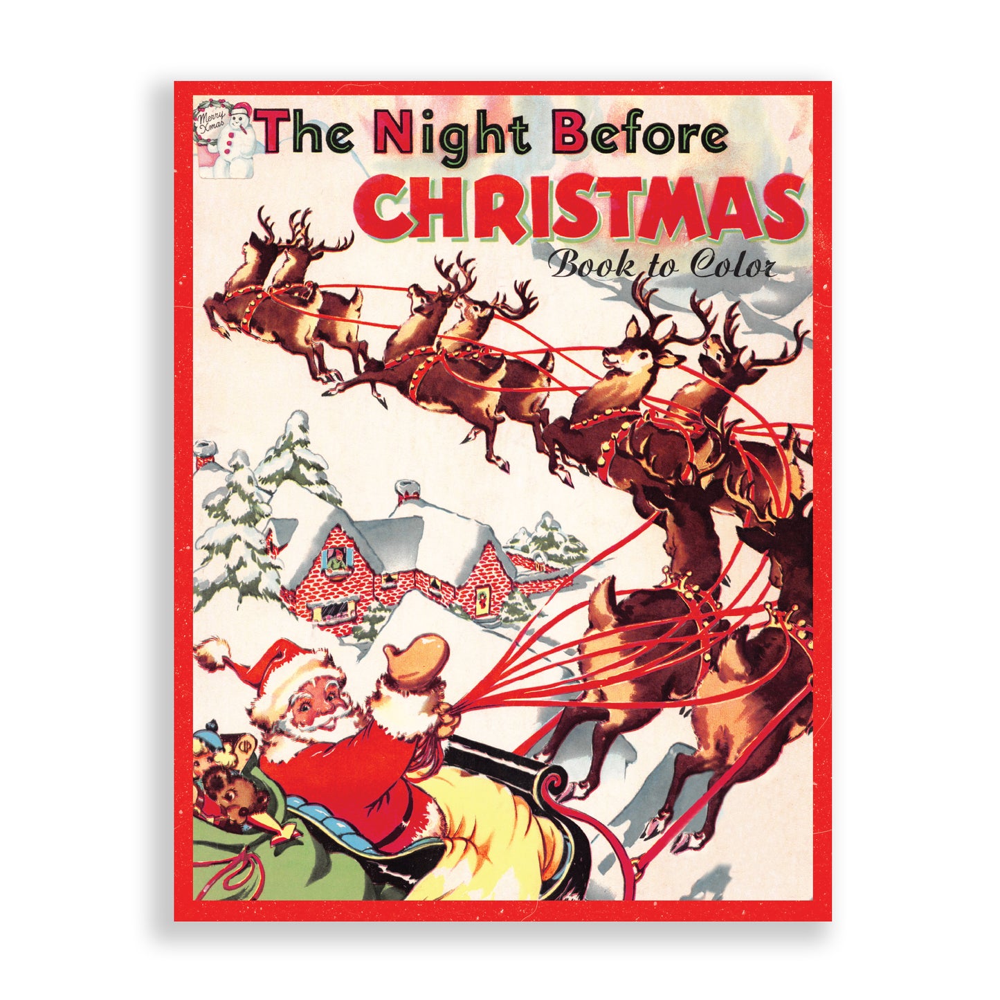 The Night Before Christmas Book to Color