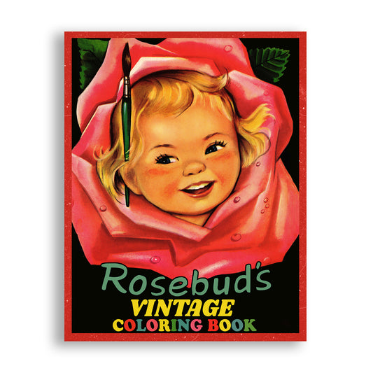 Rosebud's Vintage Coloring Book