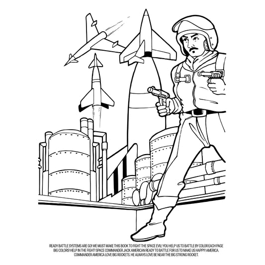 Super Fun Good Time! Space Coloring Book for America 1963
