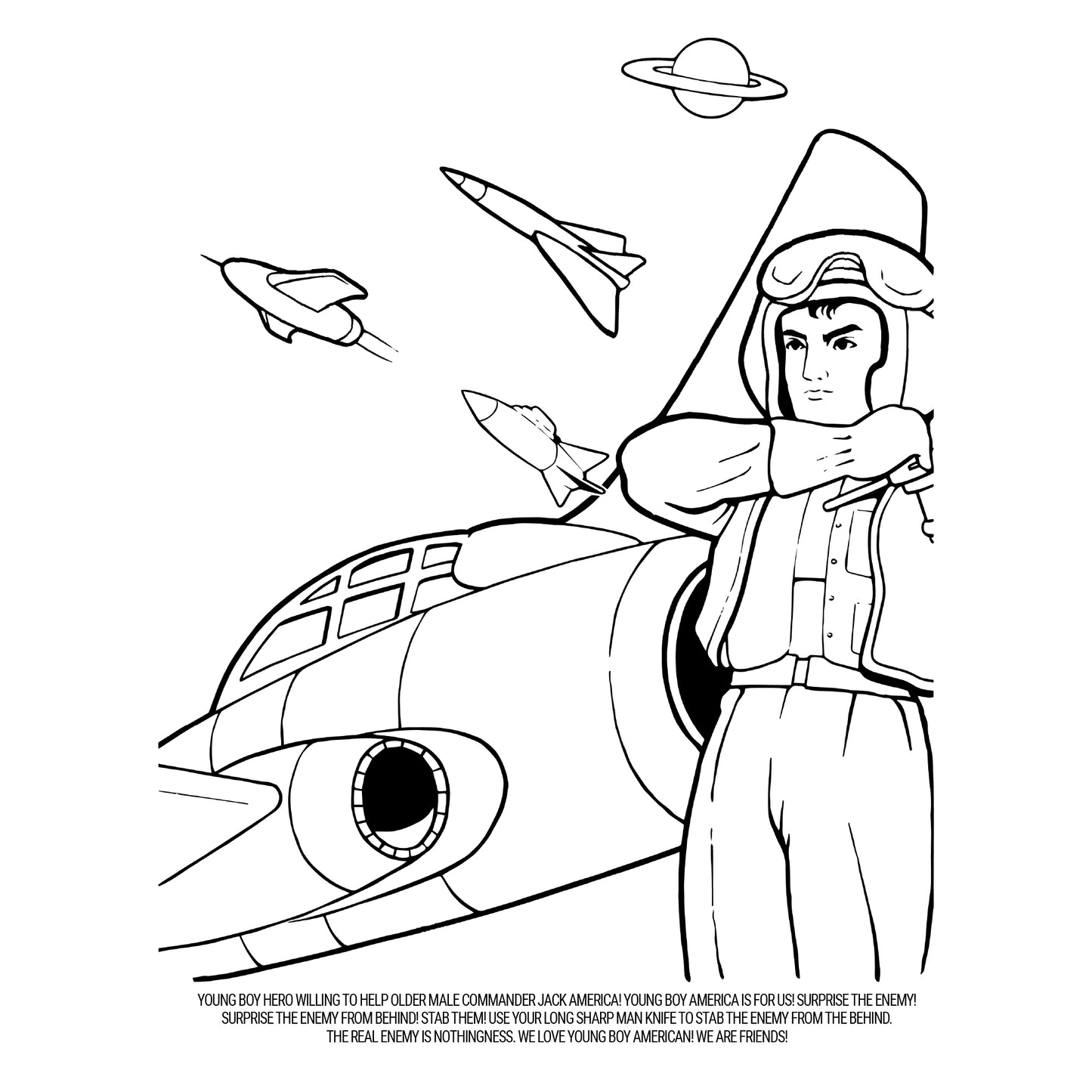 Super Fun Good Time! Space Coloring Book for America 1963