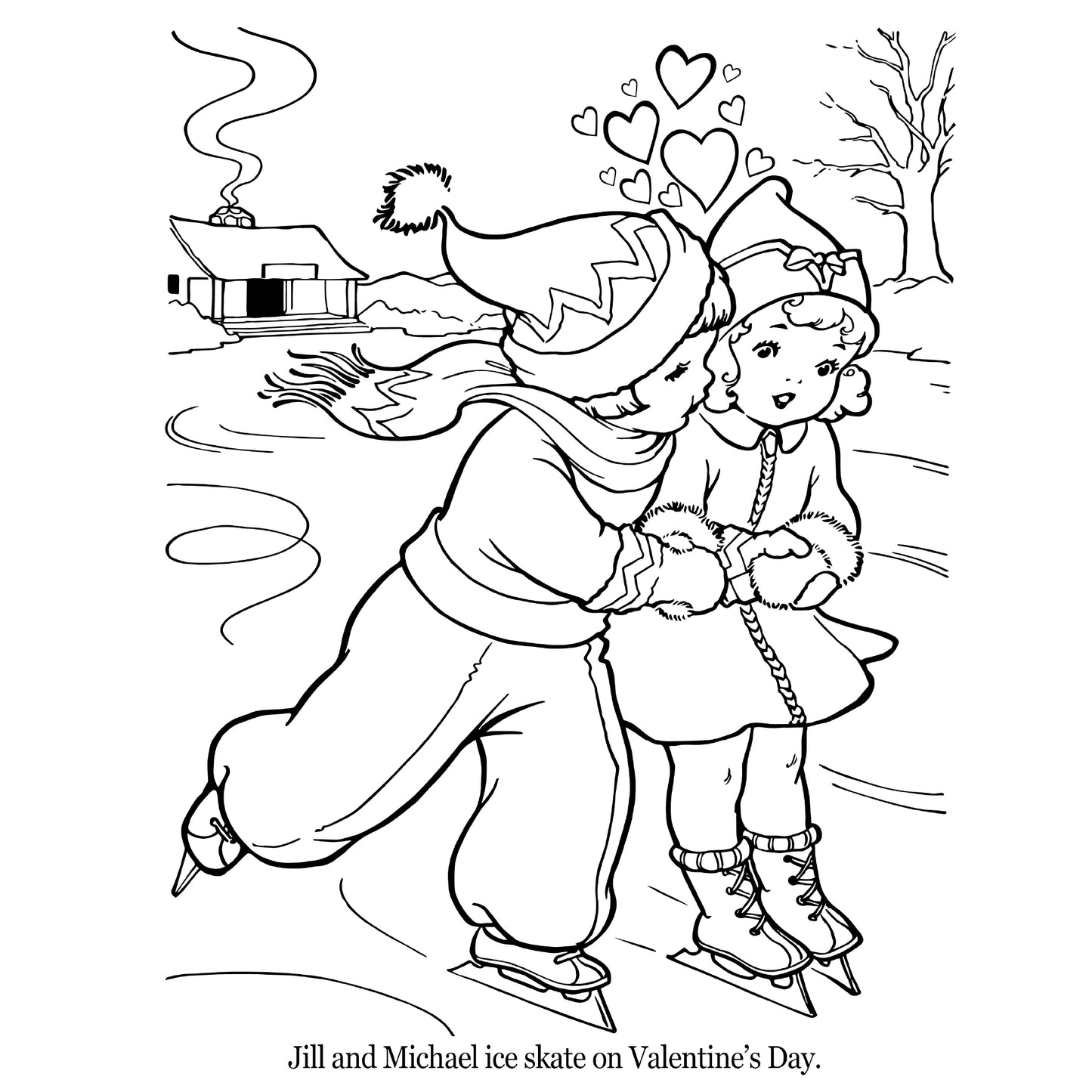 The Vintage Valentines Day Coloring Book