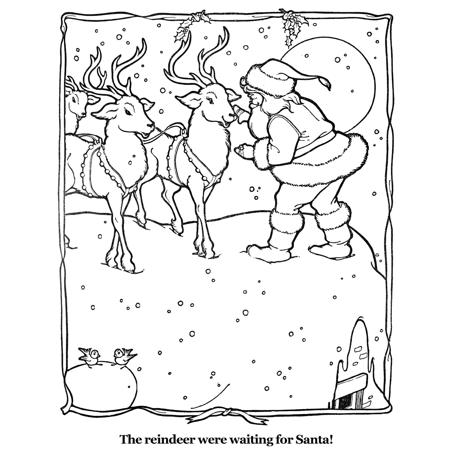 The Merry Christmas Santa Claus Coloring Book